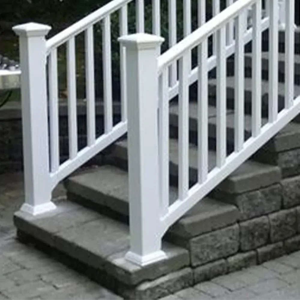 True 4 * 4Inch 2 Packs Split Style Vinyl Fence Post Skirt/White Color PVC Post